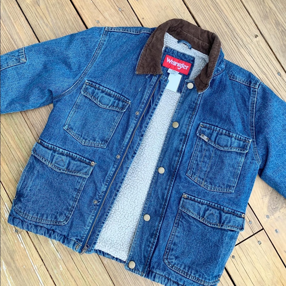 WRANGLER SHERPA LINED JEAN JACKET